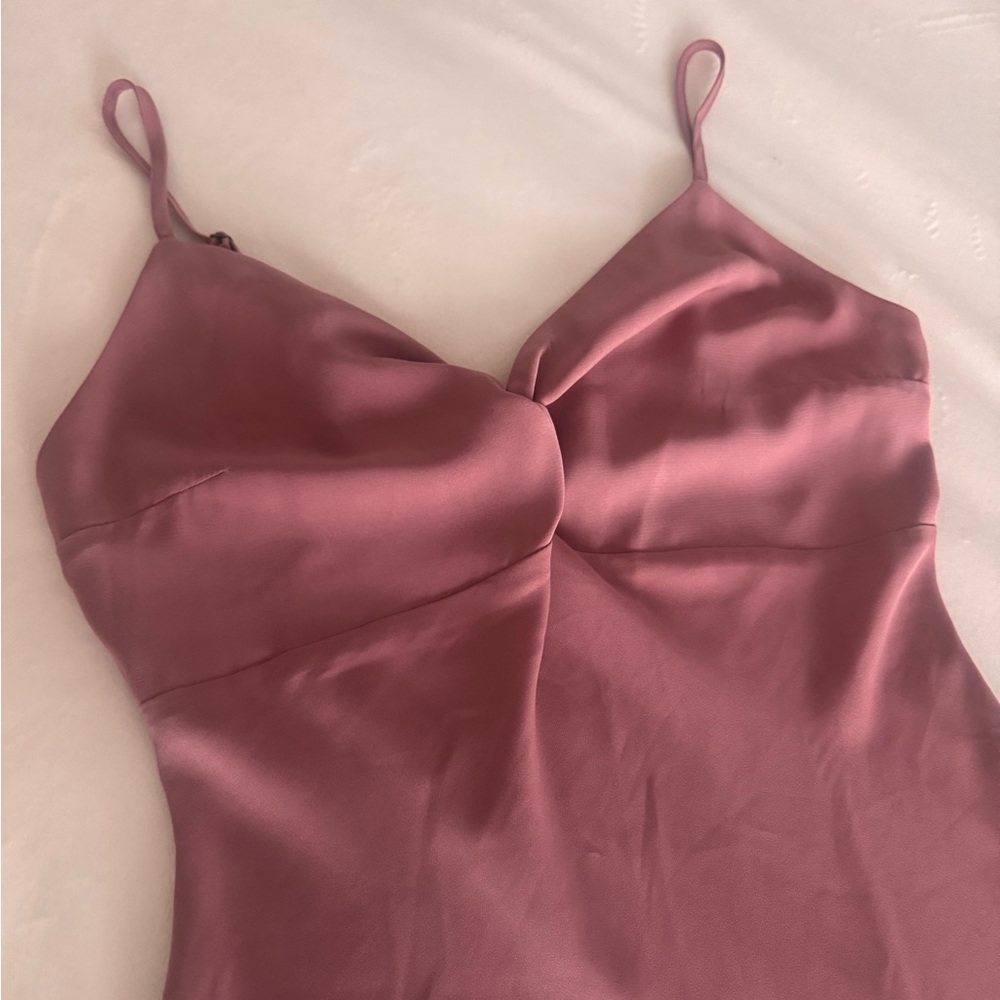NWT Abercrombie Twist Front Mini Dress Dusty Rose |S| - Picture 12 of 14
